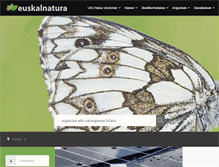 Tablet Screenshot of euskalnatura.net